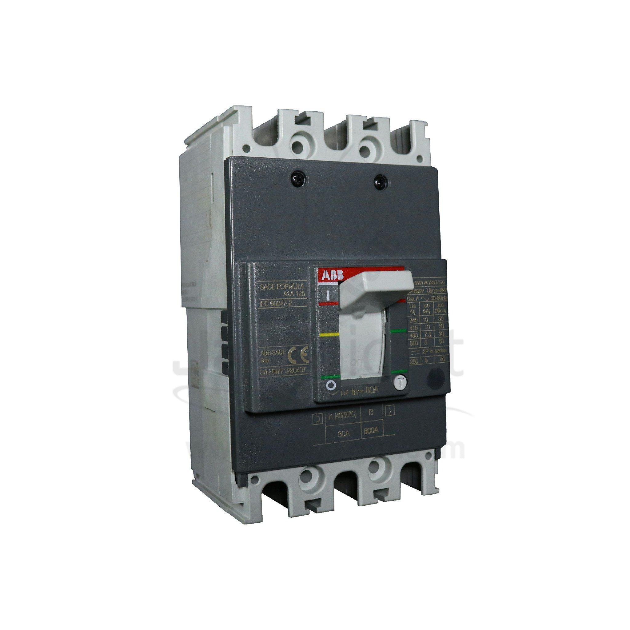 مفتاح مولدد 80 امبير 10 كيلو ABB ABB Circuit breaker Mccb 80 A 10K